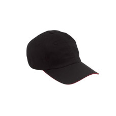6-Panel Unstructured Cap with Sandwich Bill