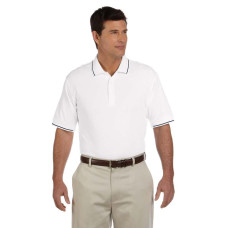 Men's Pima Piqué Short-Sleeve Tipped Polo