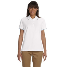 Ladies' Pima Piqué Short-Sleeve Tipped Polo