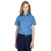 Ladies' Crown Woven Collection™ Solid Broadcloth Short-Sleeve Shirt