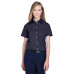 Ladies' Crown Woven Collection™ Solid Broadcloth Short-Sleeve Shirt