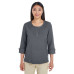 Ladies' Central Cotton Blend Mélange Knit Top