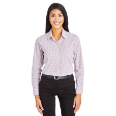 CrownLux Performance™ Ladies' Micro Windowpane Shirt