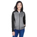 Ladies' Newbury Colorblock Mélange Fleece Full-Zip