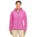 Ladies' Perfect Fit™ Mélange Velvet Fleece Hooded Full-Zip