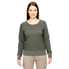 Ladies' 7 oz. Organic/Recycled Heathered Fleece Raglan Pullover