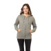 Ladies' 7 oz. Organic/Recycled Heathered Fleece Full-Zip Hood