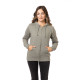 Ladies' 7 oz. Organic/Recycled Heathered Fleece Full-Zip Hood