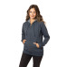 Ladies' 7 oz. Organic/Recycled Heathered Fleece Full-Zip Hood