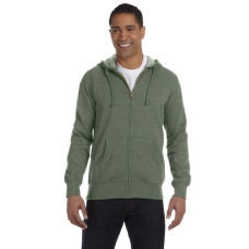Men's 7 oz. Organic/Recycled Heathered Full-Zip Hood