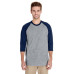 Adult 5.3 oz. 3/4-Raglan Sleeve T-Shirt
