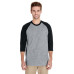 Adult 5.3 oz. 3/4-Raglan Sleeve T-Shirt