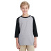 Youth 5.3 oz. 3/4-Raglan Sleeve T-Shirt