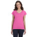 Ladies' SoftStyle® 4.5 oz. Fitted V-Neck T-Shirt