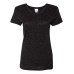 Ladies' Glitter V-Neck T-Shirt