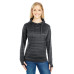 Ladies' Odyssey Striped Poly Fleece Lapover Hood