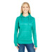 Ladies' Odyssey Striped Poly Fleece Lapover Hood