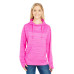 Ladies' Odyssey Striped Poly Fleece Lapover Hood