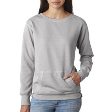 Ladies' Glitter French Terry Crew