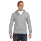 Adult Triblend Full-Zip Fleece Hood