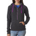 Ladies' Triblend Half-Zip Fleece Hood