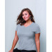 Ladies' JMS 4.5 oz., 100% Ringspun Cotton V-Neck T-Shirt