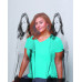 Ladies' JMS 4.5 oz., 100% Ringspun Cotton V-Neck T-Shirt