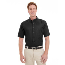 Men's Foundation 100% Cotton Short-Sleeve Twill Shirt with Teflon™