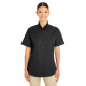 Ladies' Foundation 100% Cotton Short-Sleeve Twill Shirt with Teflon™