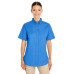 Ladies' Foundation 100% Cotton Short-Sleeve Twill Shirt with Teflon™