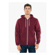 Unisex Salt And Pepper Hooded Zip Sweatshirt