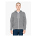 Unisex Salt And Pepper Hooded Zip Sweatshirt
