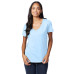 Ladies' 4.5 oz., 100% Ringspun Cotton nano-T® V-Neck T-Shirt