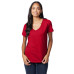 Ladies' 4.5 oz., 100% Ringspun Cotton nano-T® V-Neck T-Shirt