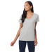 Ladies' 4.5 oz., 100% Ringspun Cotton nano-T® V-Neck T-Shirt