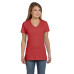Ladies' 4.5 oz., 100% Ringspun Cotton nano-T® V-Neck T-Shirt