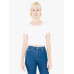 Ladies' Cotton Spandex Short-Sleeve Crop Top