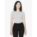Ladies' Cotton Spandex Short-Sleeve Crop Top