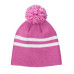 Striped Pom Beanie