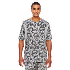 Men's Short-Sleeve Athletic V-Neck Tournament Sublimated Camo Jersey