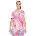 Ladies' Short-Sleeve V-Neck Tournament Sublimated Pink Swirl Jersey