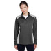 Ladies' Excel Mélange Interlock Performance Quarter-Zip Top