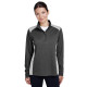Ladies' Excel Mélange Interlock Performance Quarter-Zip Top