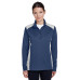 Ladies' Excel Mélange Interlock Performance Quarter-Zip Top