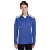 Ladies' Excel Mélange Interlock Performance Quarter-Zip Top