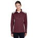 Ladies' Excel Mélange Interlock Performance Quarter-Zip Top