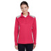 Ladies' Excel Mélange Interlock Performance Quarter-Zip Top