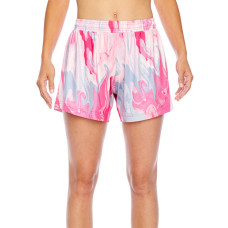 Ladies' Tournament Sublimated Pink Swirl Short