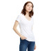 Ladies' Made in USA Short-Sleeve V-Neck T-Shirt