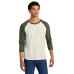 Jerzees Unisex Premium Blend Combed Ring Spun 3/4-Sleeve Raglan 560R
